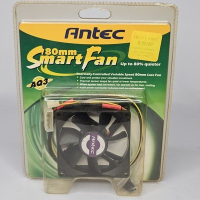 Antec 80mm SmartFan AQ3 CPU Computer Case Quiet Smart Fan - New Sealed In Box