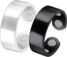 2 Stück Magnetischer Ringe, Vital Ring, Magn...