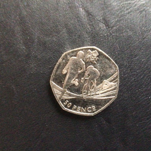 2011 50p Coin - London 2012 Olympics - Triathlon 