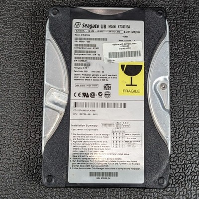 Seagate U8 Series 4.3GB 3.5'' IDE Hard Drive - ST34313A - VTG - TESTED