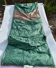 Kelty Galactic 30F Down Sleeping Bag 30 degree bag-Size Long-Green/Tan-34"Wx84"L