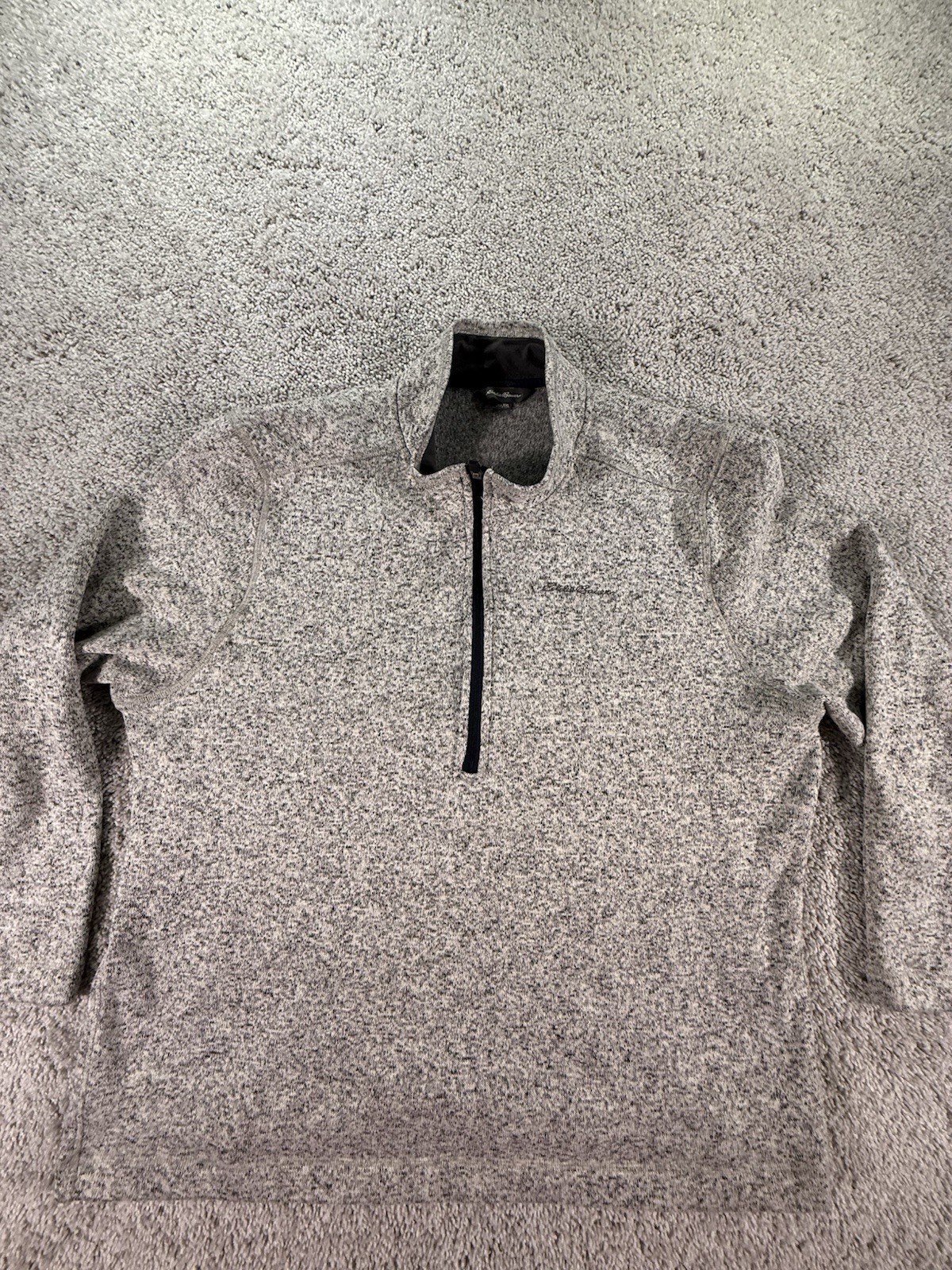 Eddie Bauer Men’s 1/4 Pullover Sweatshirt Size XXL Heather Gray