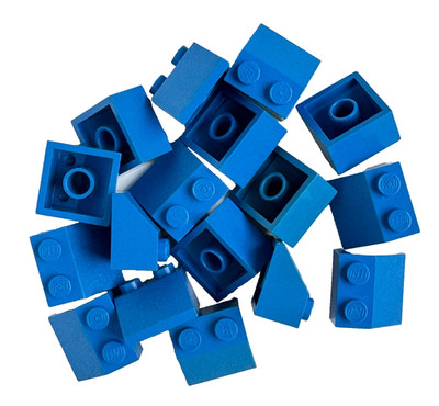 17 x LEGO 3039 Dachsteine Schrägsteine 45° Bricks 2x2 blau