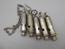 5 x Vintage Acme City & Metropolitan Whistles