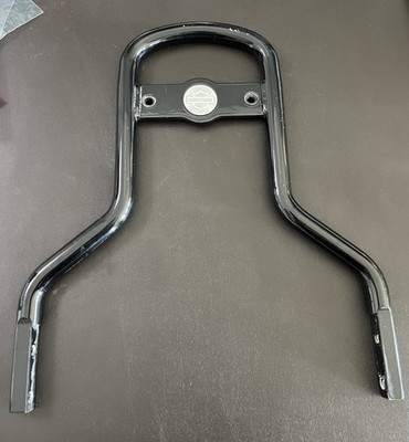Harley Davidson  Bar And Shield  Emblem Med Low Gloss Black Sissy Bar 52300024