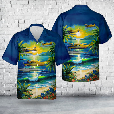 Alaska Seaplanes DeHavilland DHC 2 Beaver Hawaiian Shirt