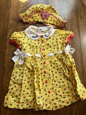 Rainbow tag Vtg Gymboree 1996 Valentine Garden dress hat 2T
