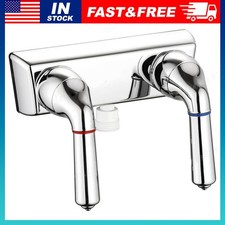 RV Shower Faucet - 4" Dual Lever Shower Valve Diverter with Hot/Cold Control