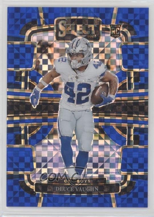 2023 Panini Select Concourse Blue Prizm 86/199 Deuce Vaughn #28 Rookie RC 0t30