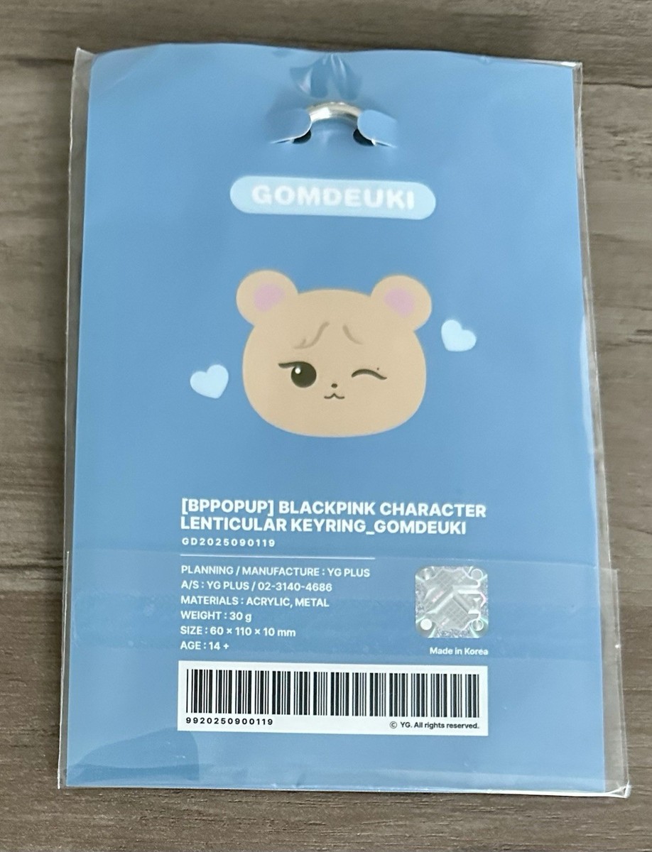 Gomdeuki (Jennie) BLACKPINK Pop-Up Character Lenticular Keyring