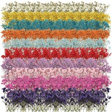 200 Pcs Real Pressed Gypsophila Bouquet 10 Colors Baby's Breath Flowers