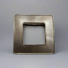 Vintage Square Silver Tone Scarf Clip – Retro Geometric Accessory Jewelry
