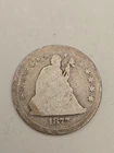 1877-S Seated Liberty Silver Quarter 25C - San Francisco Mint