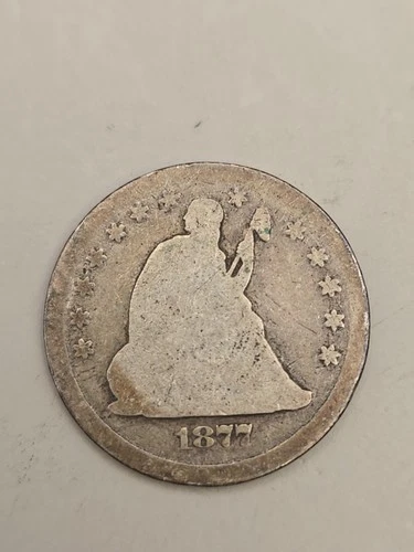1877-S Seated Liberty Silver Quarter 25C - San Francisco Mint