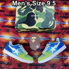 A BATHING APE BAPE SK8 STA Blue Gradient Shoe...