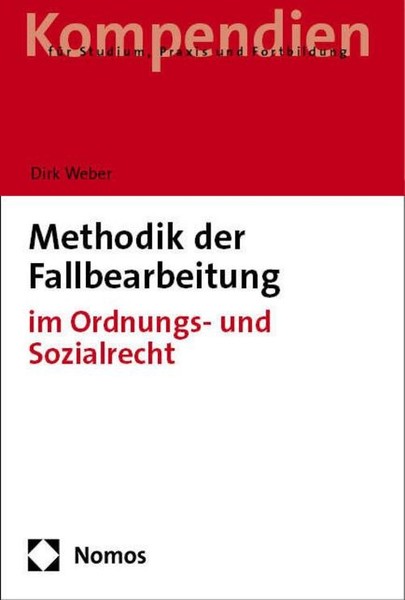 Methodik Der Fallbearbeitung ~ Dirk Weber ~ 9783848744558-image