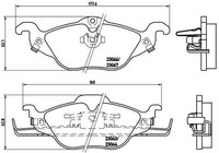 2X Brembo Bremsbelagsatz, Scheibenbremse P 59 030 FüR Chevrolet Opel