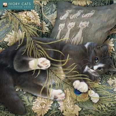 Flame Tree Publishing,  Ivory Cats 2026 Wall Calendar