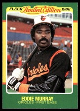 Eddie Murray 1986 Fleer Limited Edition #32 Orioles MLB READ FREE SHIPPING