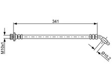Flexible de frein Nissan PATHFINDER