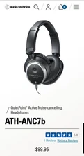 Audio-Technica Headphones ATH-ANC7B QuietPoint Active Noise-Cancelling