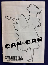 OCTOBER 16 1955 OPENING NIGHT CAN CAN CHICAGO STAGEBILL SHUBERT THEATRE