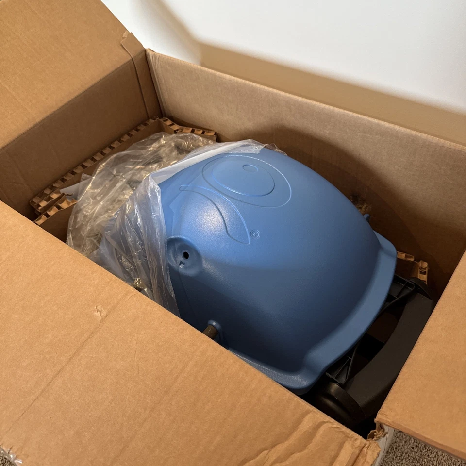 AZUL - NUEVO/ABIERTO - Weber Q1200 Líquido Exterior Propano Barbacoa Parrilla Titanio Foto 3 de 4