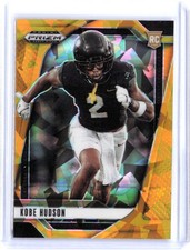 2025 Panini Prizm Draft Picks - Kobe Hudson #136 Gold Ice Prizm (RC)