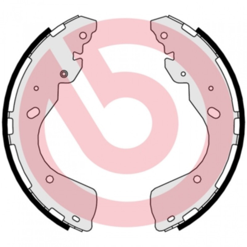 BREMBO S 56 547 Brake Shoe Set Rear for NP300 Ranger Alaskan Navara