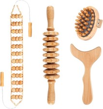 Wood Therapy Massage Tools 4 in 1 Lymphatic Drainage Massager Body Sculpting