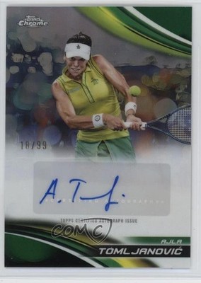 2025 Topps Chrome I Green Refractor /99 Ajla Tomljanovic #CA-ATC Auto 08k5