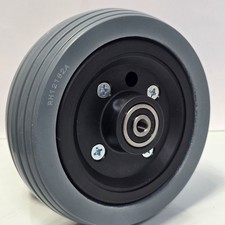 6"x2" Flat-Free Caster Wheel Assembly with Gray Tire for Jazzy Power Chairs