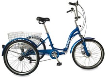 SCOUT® tricycle, adults folding tricycle, 6-speed shimano gears, disc brakes, UK