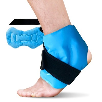 RelaxCoo Ankle Ice Pack Wrap for Swelling, Reusable Gel Ice Pack for Ankle In...