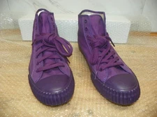 MEN'S SIZE 10.5 PF FLYERS DARK PURPLE HIGH TOP SNEAKERS WOMEN'S 12