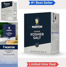 48 Ounce Kosher Salt Coarse Crystal for Brining Grilling Seasoning Cooking