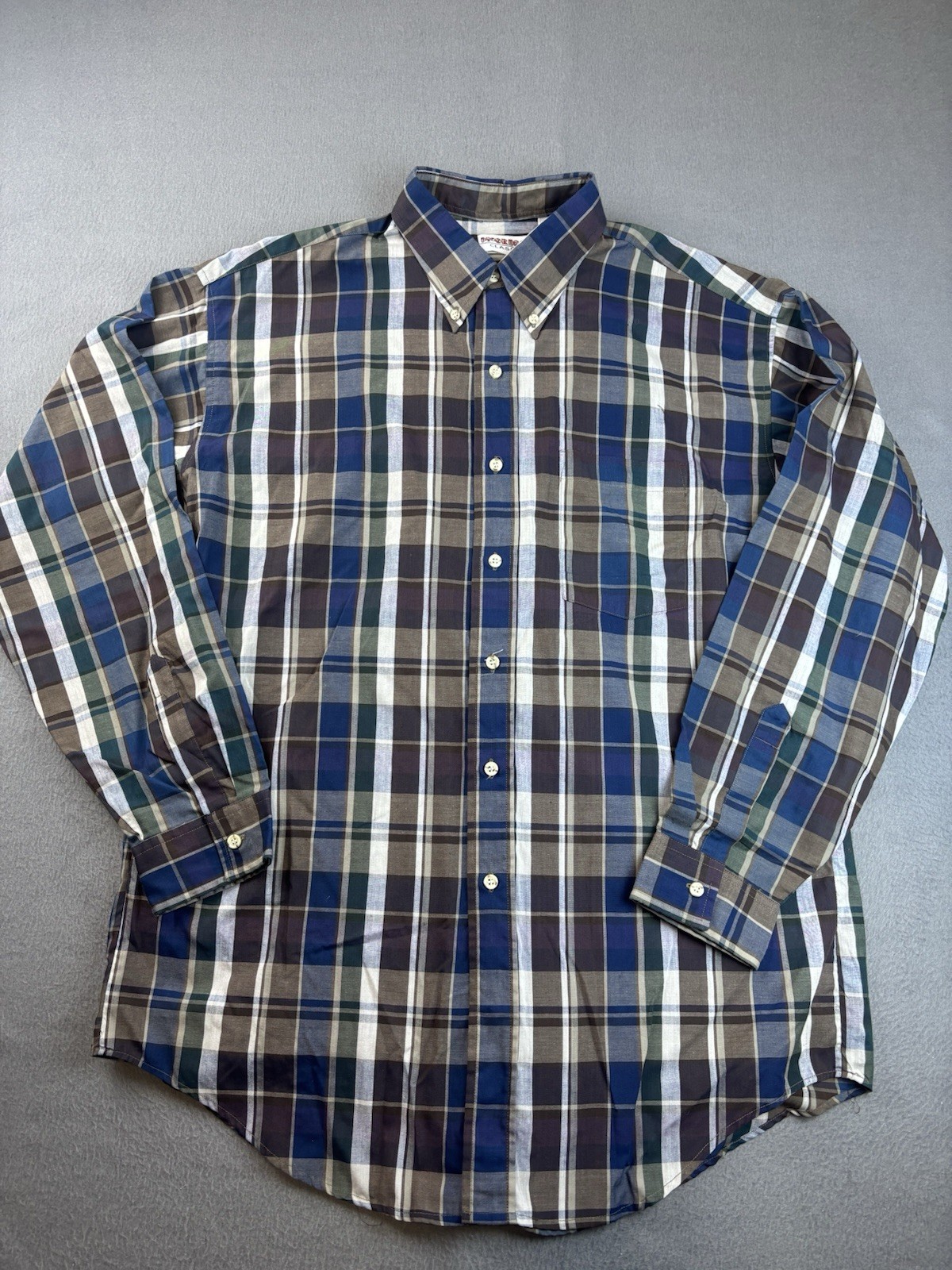 McGregor Classics Mens Button Down Plaid Long Sle… - image 1