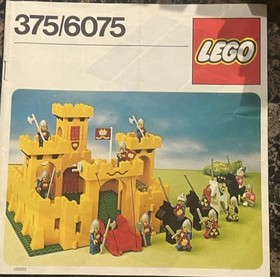  LEGOLAND Castle 6075 Castle System (1981 Retired) w/Box, Instructions