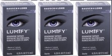 Bausch  Lomb Lumify Eye Drops 0.25 oz 3 Boxes  EXP 07/26