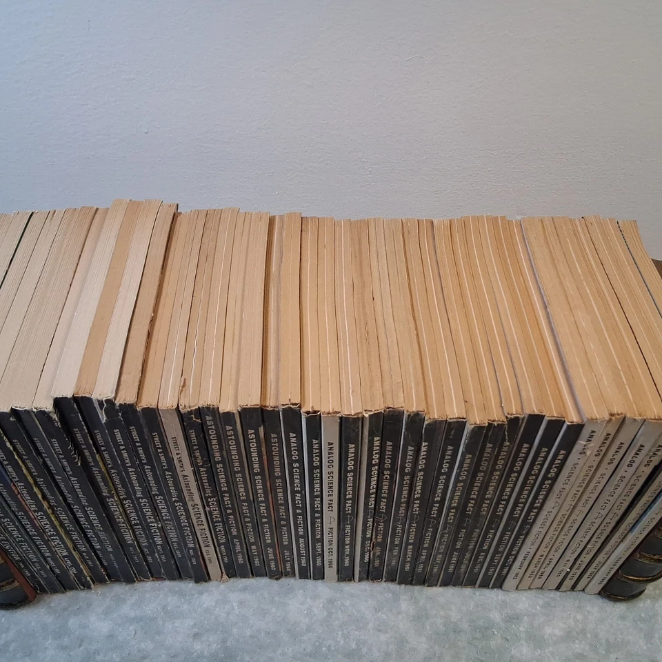 VTG Astounding SF Pulp Magazines Tranitional Run Supple Pages 1959-63 VG/+ READ! Foto 4 de 4