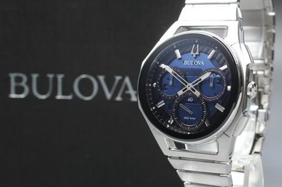 Excellent Bulova Curv Chronograph Men's Watch 96A205 w/ Box Warranty