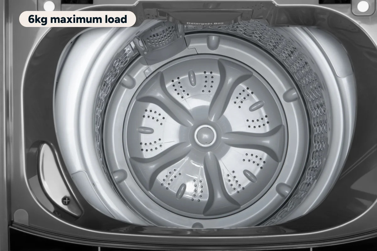 Kogan 6kg Top Load Washing Machine (Grey) — image 7