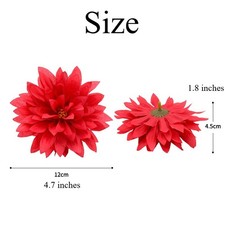 12cm Fleurs Artificielles Multicolores En Faux Soie Pour DIY Cheveux