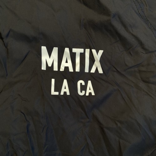 Matix Compton Surf Club Los Angeles Black Windbreaker Size L - Picture 3 of 4