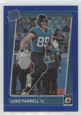 2021 Panini Donruss Optic Rated Rookie Blue Prizm 172/179 Luke Farrell #287 vv7