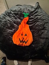 Plush Baby Pumpkin Halloween Costume Vest with Hood