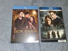 TWO RARE  TWILIGHT & NEW MOON  BLU RAY DISC/DVD  HEADER  CARDS  ROBERT PATTINSON