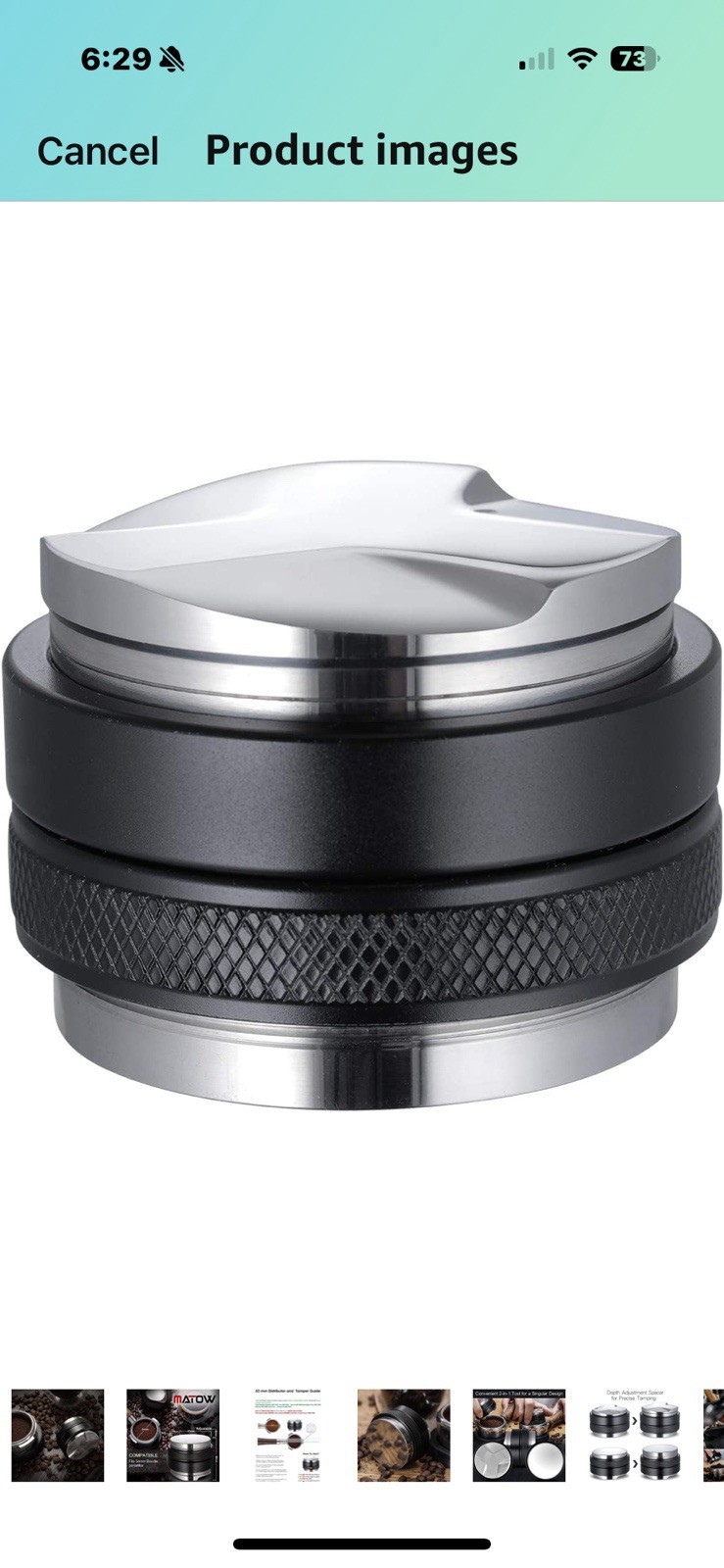 53mm Coffee Distributor and Tamper, Dual Headed Coffee Leveler