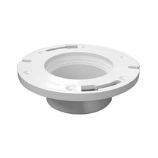 7 In. O.D. Plumbfit PVC Water Closet Toilet Flange Less Knockout, Fits inside