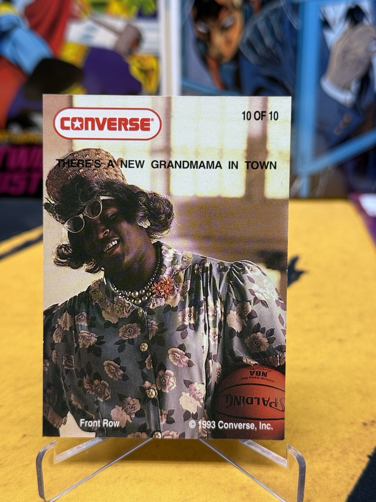 1993 Front Row Premium Converse Grandmama (Larry Johnson) Larry Johnson #10 thumbnail 2